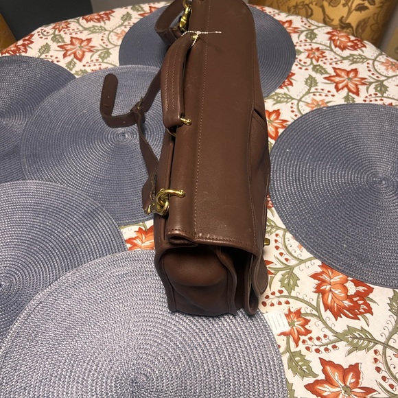 Coach Other - Coach Brown Leather Briefcase with Gold Hardware